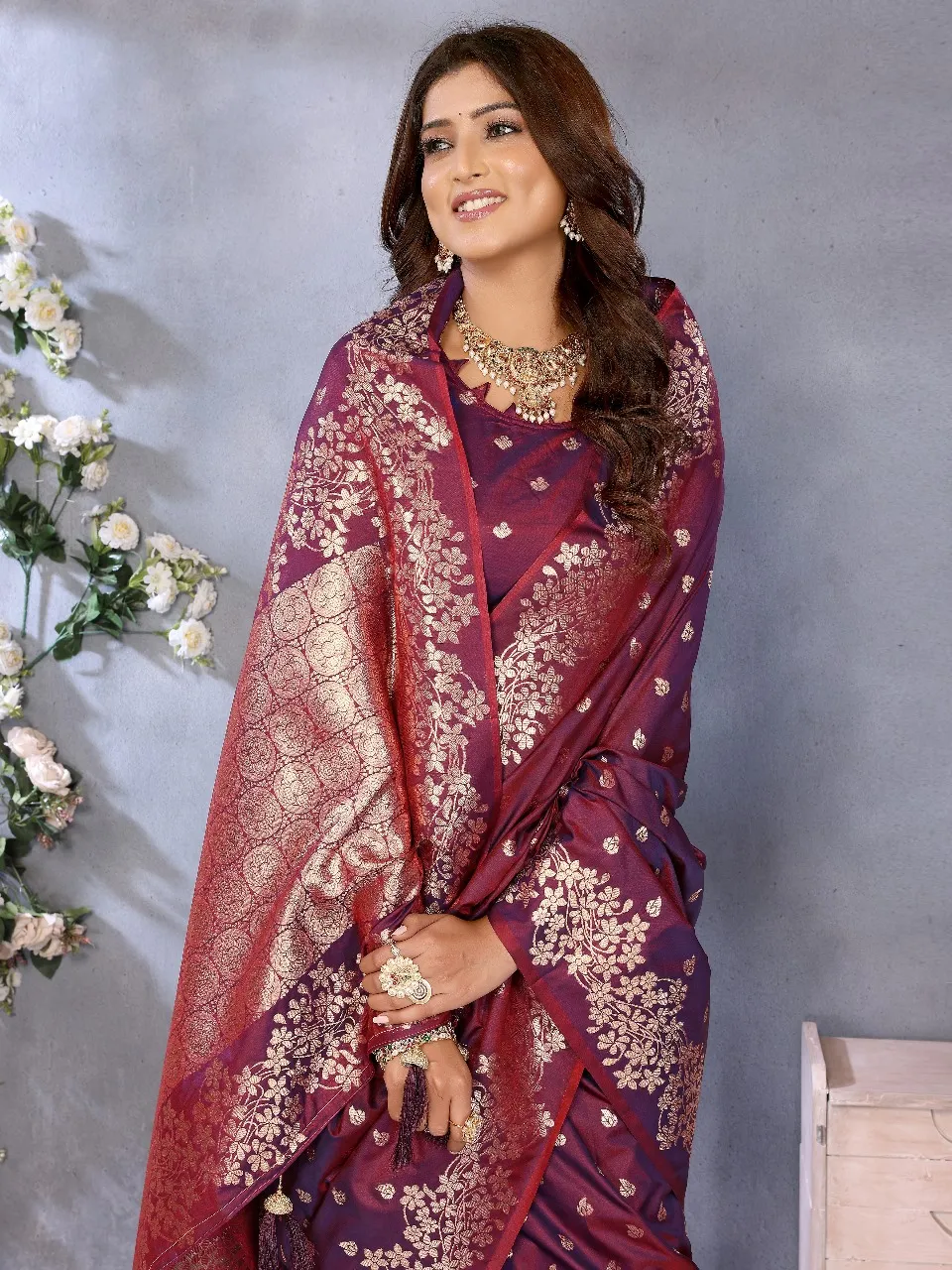 Buy Banarasi silk saree from SK COLLECTION - Reseller Bazzar